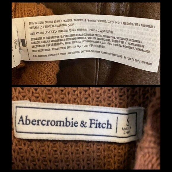 Abercrombie & Fitch Cotton Knit Cold Shoulder Dress - Picture 14 of 16